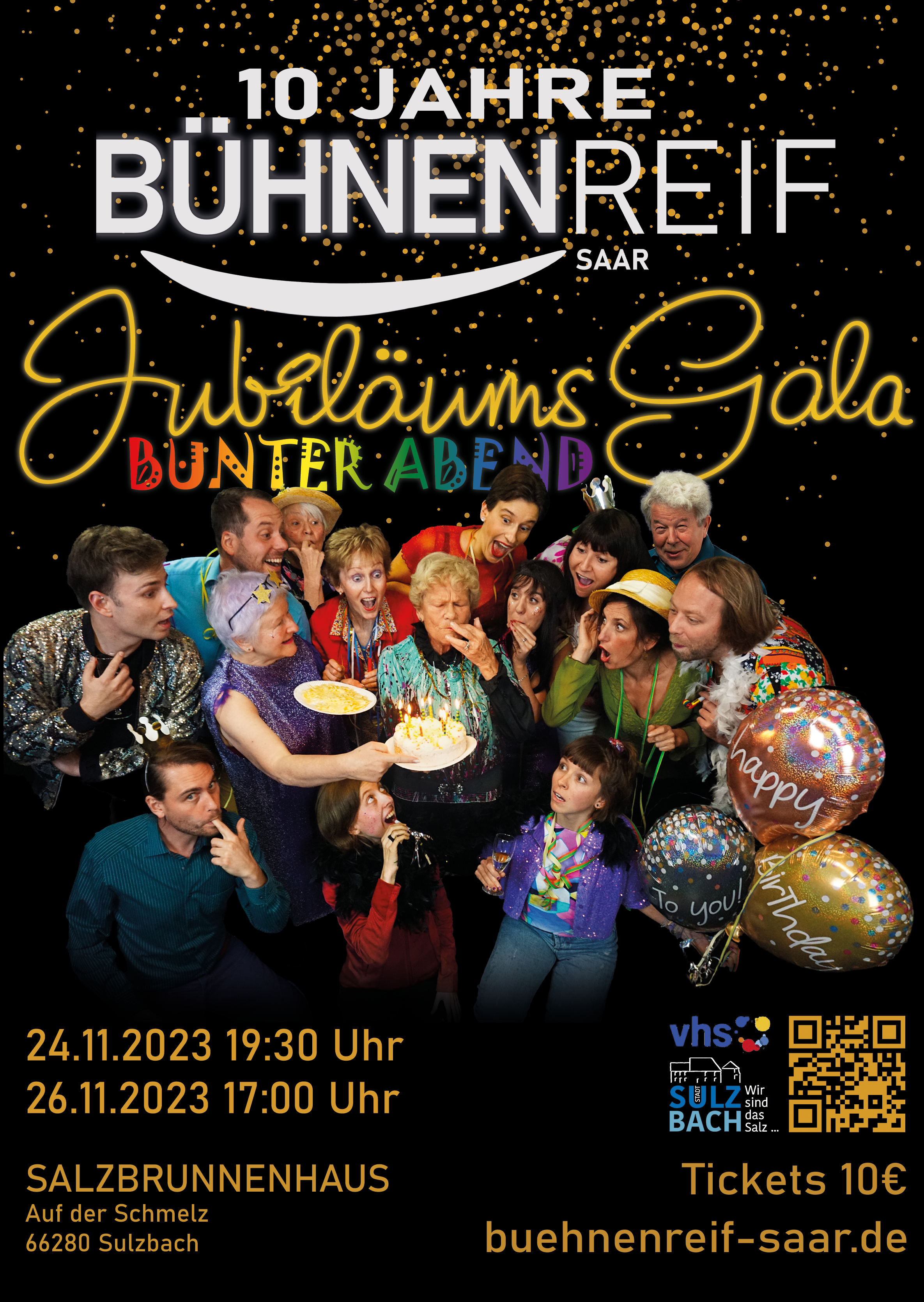 Read more about the article Bunter Theaterabend: Jubiläumsveranstaltung „10 Jahre Bühnenreif Saar“